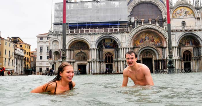 The water has entered the Basilica of San Marco and ruining many things in Venice, We hope that in the future they can do something to stop the water coming in Venice, but there are problems. Anyhow they are working on it.
