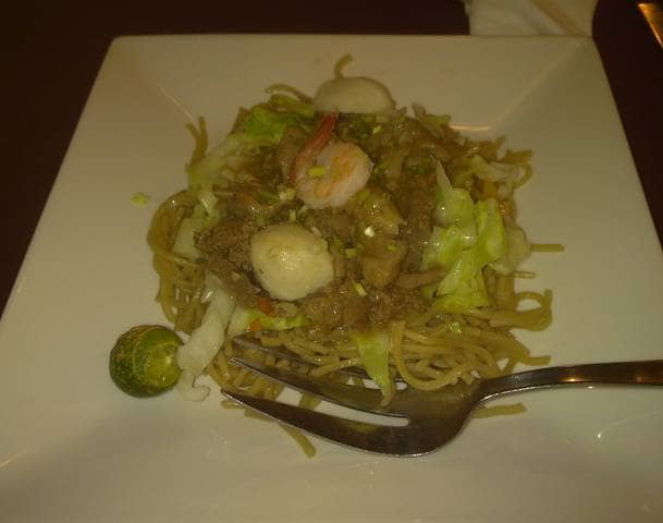 Pancit Canton with Bitter fruit