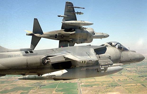 AV-8B Harrier II is a second generation vertical takeoff and landing VTOL and short takeoff and landing STOL ground attack fighter aircraft