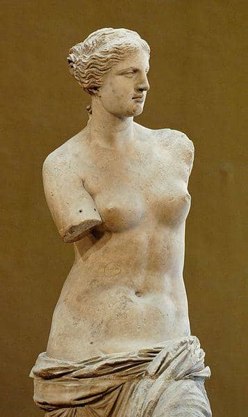 Venus de Milo, Roman Goddess of Love (photo courtesy of WikiPedia.org - http://en.wikipedia.org/wiki/File:Venus_de_Milo_Louvre_Ma399_n4.jpg)