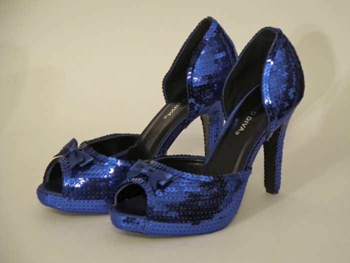 This pair was shipped to Princess Pumps by a soon to be bride who fell in love with the shoe but wanted a little extra sparkle.