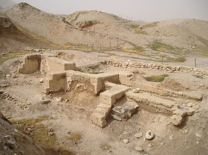 The modern city of Jericho is the oldest continually inhabited city in the world. There has been a city of some kind here for 10,000 years. These are some ruins dating back to the Neolithic Period.