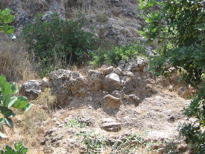 This is all that remains of a Natufian house that was uncovered at the 'El-Wad Terrace' archaeological site in the 'Nahal Me'arot' Nature Reserve, Israel.