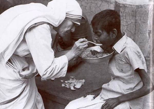 A shining light, Mother Theresa, who showed the world how we can serve ourselves and God by serving others.