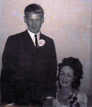 How we looked in the early 1970s, minus the boutonnieres. I think Ed had a plaid sports jacket and a "leisure suit" that he wore as a contestant. We were suave, Baby!