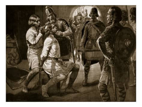 'Monkish' Ceolwulf is taken and forcibly tonsured - the crown of his head shaved in the manner of a monk