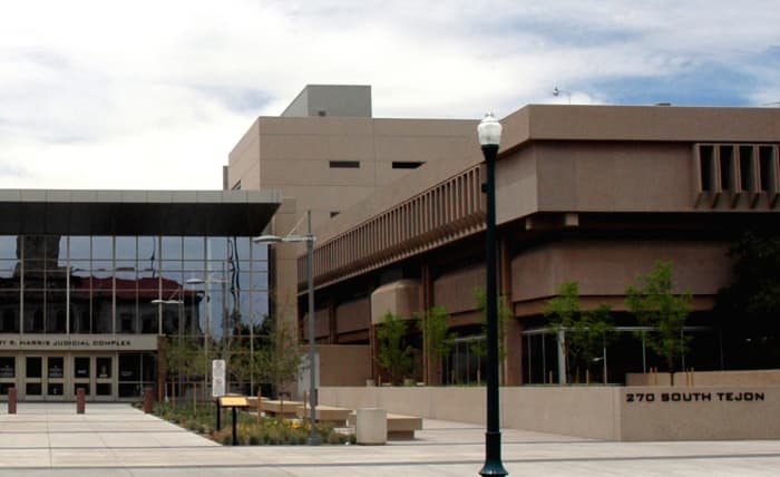 El Paso County, Colorado, courthouse. Bad experiences, like the one I had with the mediators office, have taught me to hate this building and everything that goes on inside it.