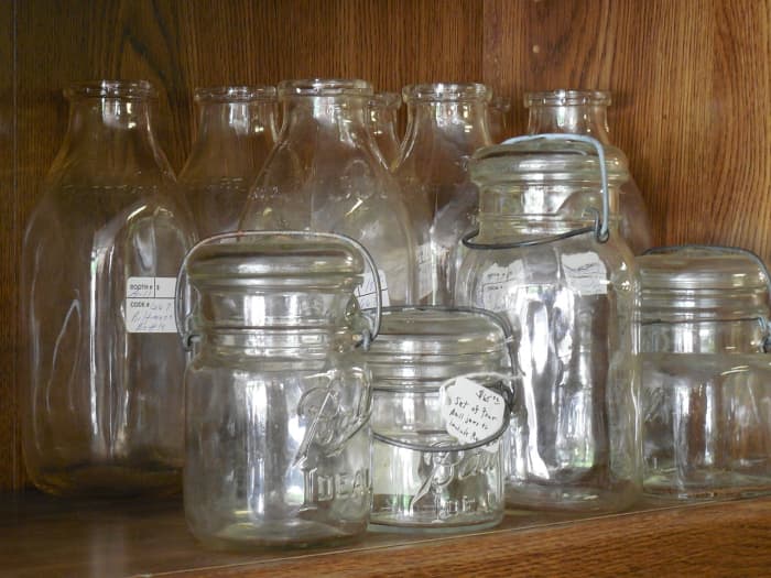 These types of canning jars should not be used for dry canning. Dry canning requires a jar that seals with a ring and lid.