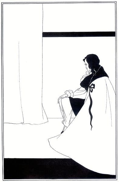 'The Fall of the House of Usher' (1894) an illustration for a book of short stories by Edgar Allan Poe