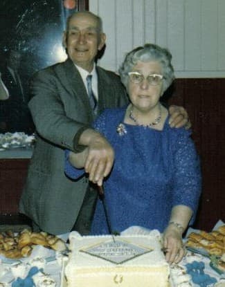 My paternal grandparents, George and Elsie (nee Adshead) celebrating their Golden Wedding Anniversary. Photo: Eric Bray.