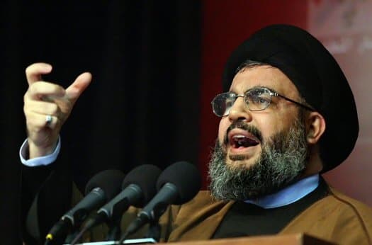 Some ideologues use religion to propagandize their ideas about some crazy religious wars. Here, Sheik Hassan Nasrallah of the Lebanese Hezbollah talks about its ideological war against the US