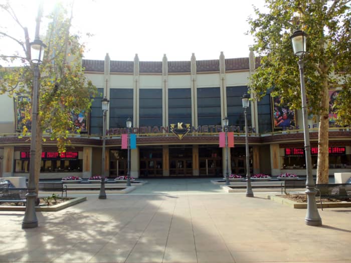 - Photo of the "Krikorian Metroplex 18 Movie Theater" approaching from a side exit of BPD - Stepping out from the mall and onto a spacious, meticulously maintained, throwback to the 1930s common area or "Square" - Quaint & Very Inspirational -