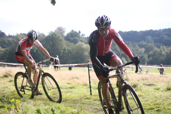Riders often show you how they're feeling in their face and facial expression. As this rider gulps in air to stay ahead of the guy behind you can tell he's suffering