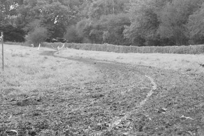 Sometimes just a track in the mud will look arty. Especially in black and white- especially when taken at ground level