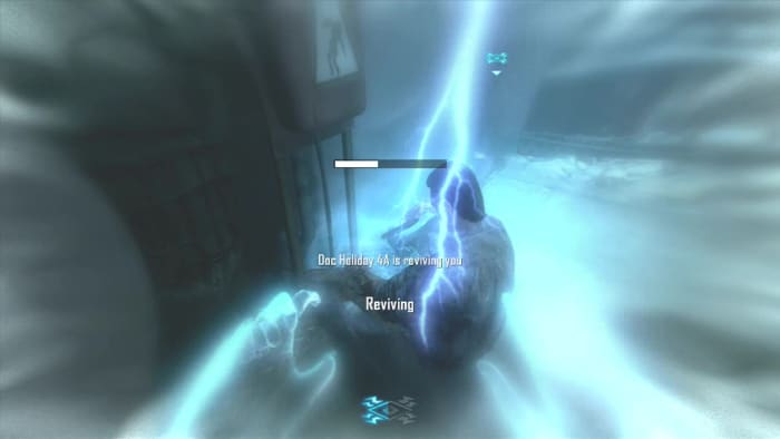 Afterlife Meter - Centered at the bottom of the screen. The color leaves as your time runs out.