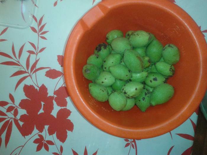 Pickled green walnuts are an unusual but very tasty snack