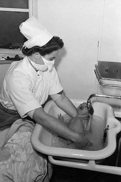 What does it mean to "not throw the baby out with the bath water?" Source: http://commons.wikimedia.org/wiki/File:Sister_Margaret_Dyer_baths_a_newborn_baby_at_Southmead_Hospital_in_Bristol,_1942._D10453.jpg