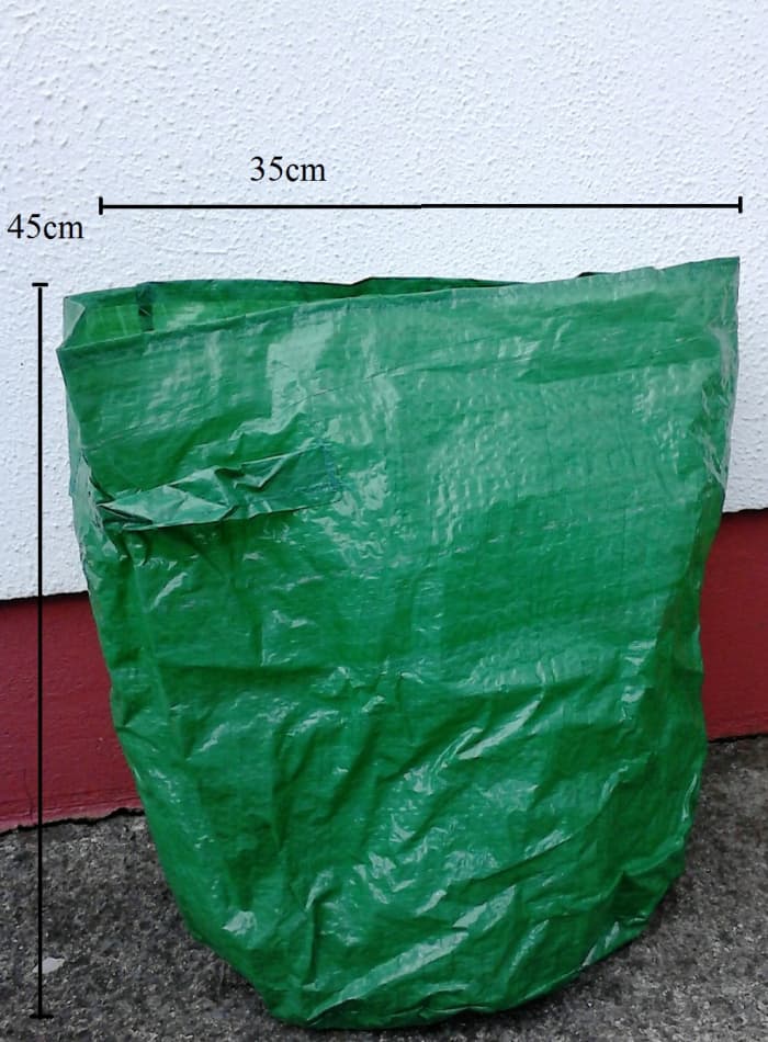 This is the reusable planter bag or grow bag that you can buy for growing potatoes in. You can store it anwhere.