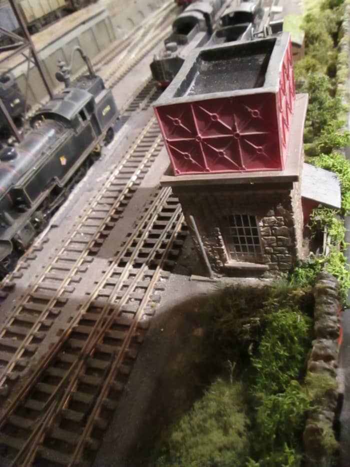 Water tower from Hornby 'Skaledale' range, weathered to look the part (based on NER type at Goathland on the NYMR)