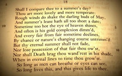 Credit: "Sonnet 18," © 2008 Jinx!, used under a Creative Commons Attribution 2.0 Generic license: http://creativecommons.org/licenses/by/2.0/legalcode