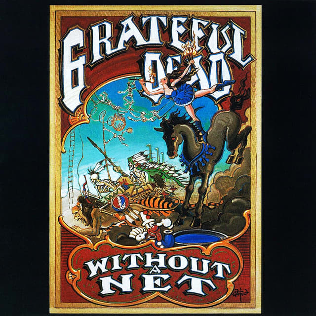 The Grateful Dead "Without A Net" Arista Records AL3-8634 3 12" :P Vinyl Record Set, US Pressing (1990) Album Cover Art by Rick Griffin