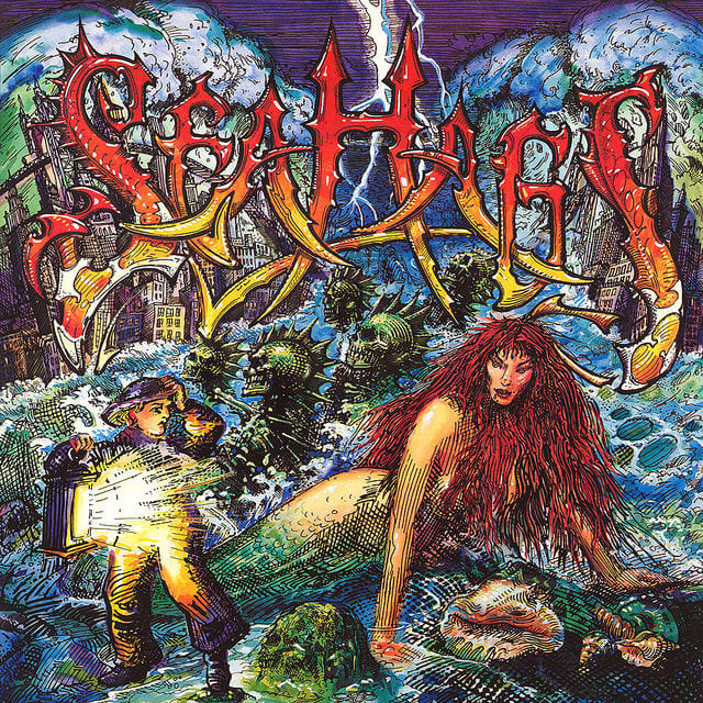 Sea Hags "Sea Hags" Chrysalis FV 41665 12" LP Vinyl Record US Pressing (1989) Album Cover Art by Rick Griffin
