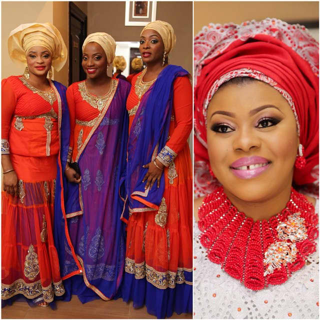 Women wearing identical material