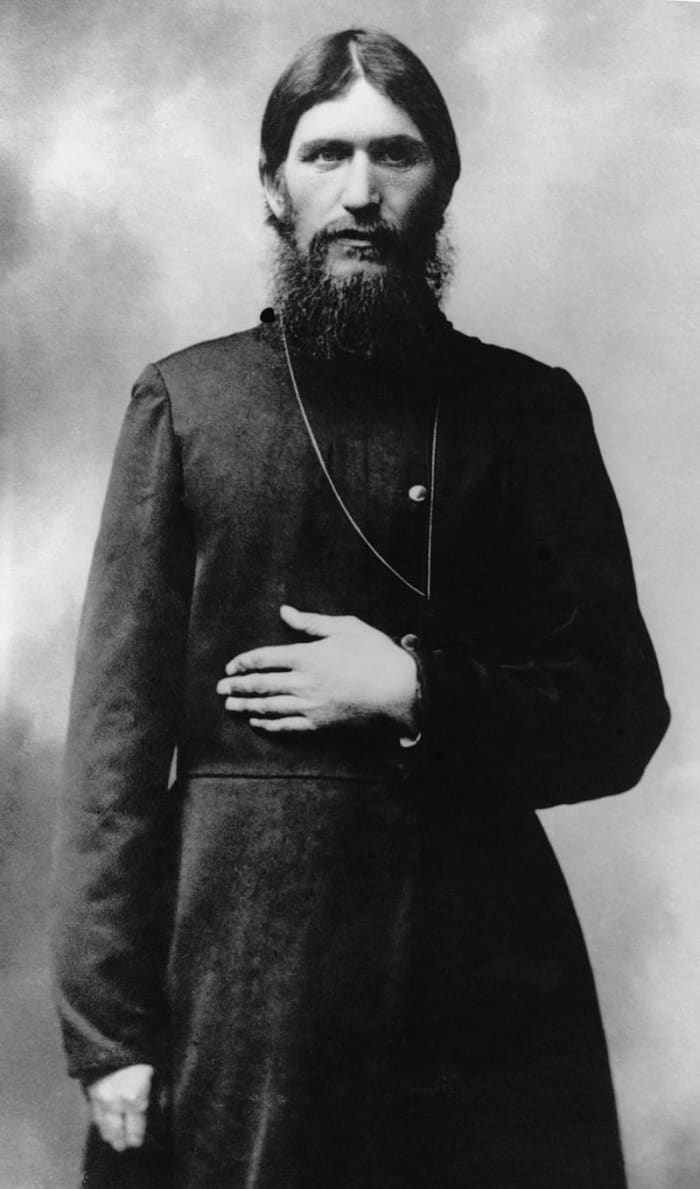 Rasputin in 1914 when he lived in Moscow and was the Tsar's spiritual advisor.