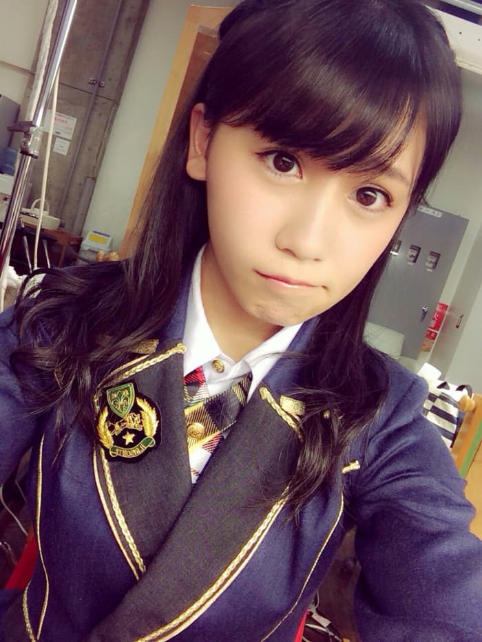 Mako Kojima dressed in a traditional Japanese idol uniform. I think she looks a little bit like Atsuko Maeda. But she is still one of the group's cutest members.