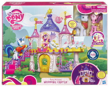 Pony Princess Wedding Castle. One of the earliest toys introducing Shining Armor and Princess Cadence. Arguably the two most divisive characters introduced in this show.