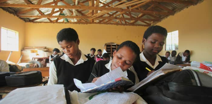 Many South African schools lack basic equipment like chairs, textbooks, pens and blackboards. How Can they Be Better,With An Ignorant/lying Minister Of Education Like Motshega