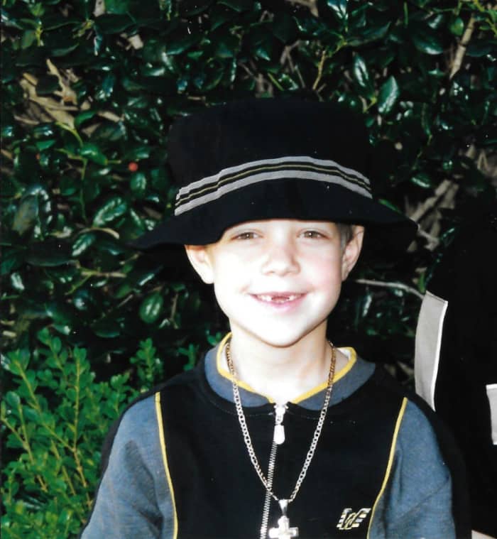 Cameron loved the boy bands as a little kid and would imitate them and one year wanted Backstreet Boys clothes for his birthday. This was when he was in elementary school.