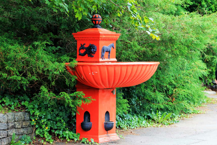 This old horse trough was once located on the east end of Duckworth Street, in downtown St. John's, for people to water their horses back when horses were the main source of transportation.