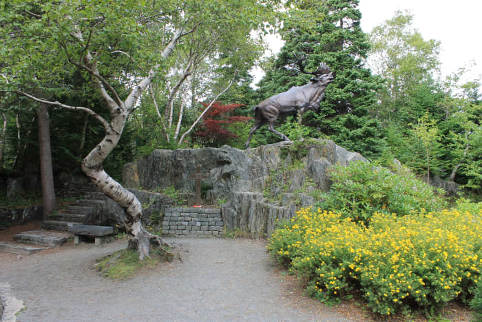 The Caribou Statue, a replica of the one at Beaumont Hamel, France, in honour of the Royal Newfoundland Regiment.