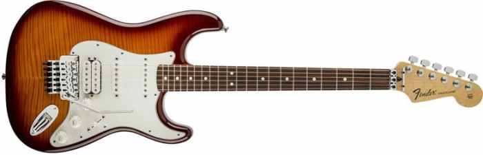 Fender Standard Stratocaster HSS Plus Top. Standard Stratocaster Plus Top Electric Guitar with Floyd Rose Tremolo