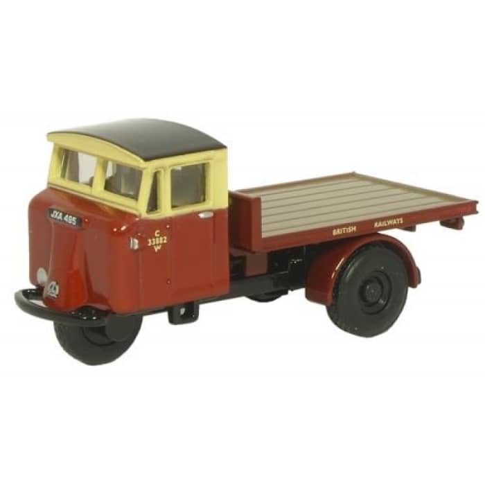 Earlier Scammell mechanical horse, early British Railways livery. Later Scammell Scarabs were still in service for deliveries into the early 1970s. There's one on display at the National Railway Museum if you want to see their size for yourself