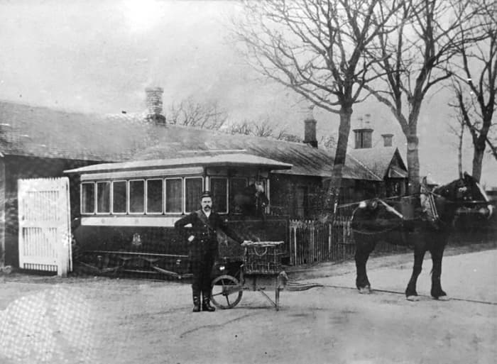 The railway bus, Inchture, Perhshire, Scotland became a later casualty to steam haulage