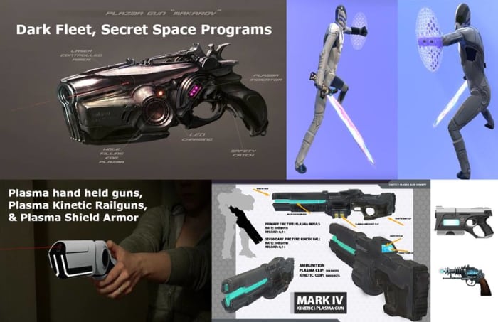The Dark Fleet uses a variety of plasma weapons and body shields to protect their agents and Super Soldiers.