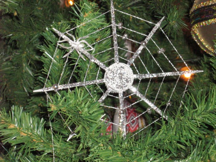 Spider web ornaments can be found on Christmas trees in Poland, the Ukraine and other Eastern European countries