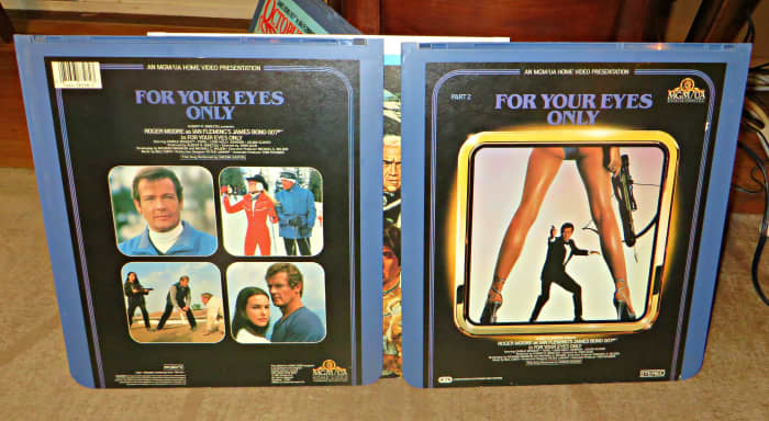 RCA Selectavision CED, For Your Eyes Only, Played on a Zenith Selectavision Player ... Roger Moore is back as Secret Agent 007, this time on the trail of shipwreck. Along the way he teams up with the beautiful Melina, played by Carole Bouquet.
