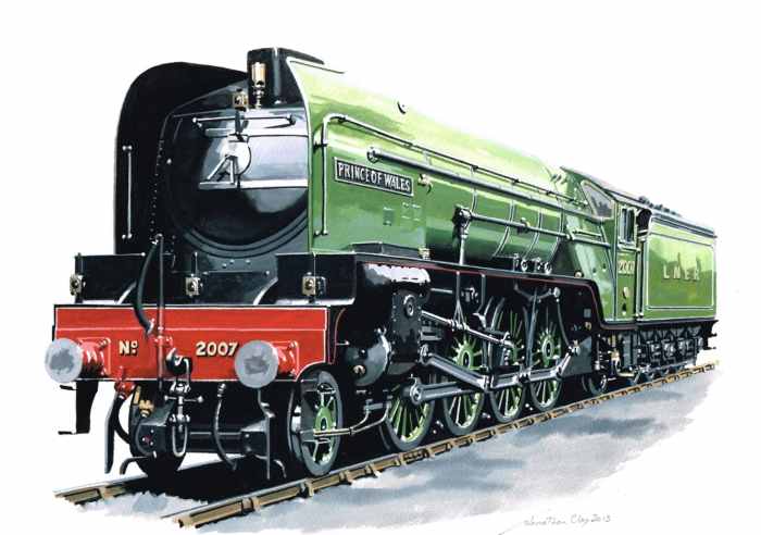 Poster presentation: 2001 artist's impression of the completed Class P2 2007 'Prince of Wales'