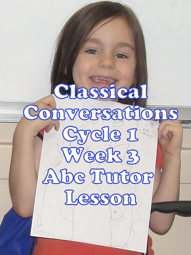 Classical Conversations Cycle 1 Week 3 Abc Tutor Plan - Sketching a lion upside down during the art lesson