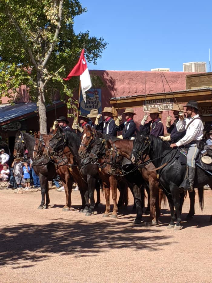U.S. Cavalry Troop. Tombstone located in Apache Indian territory and U.S. Cavalry from Ft. Huachuca in nearby Sierra Vista played a role in its history