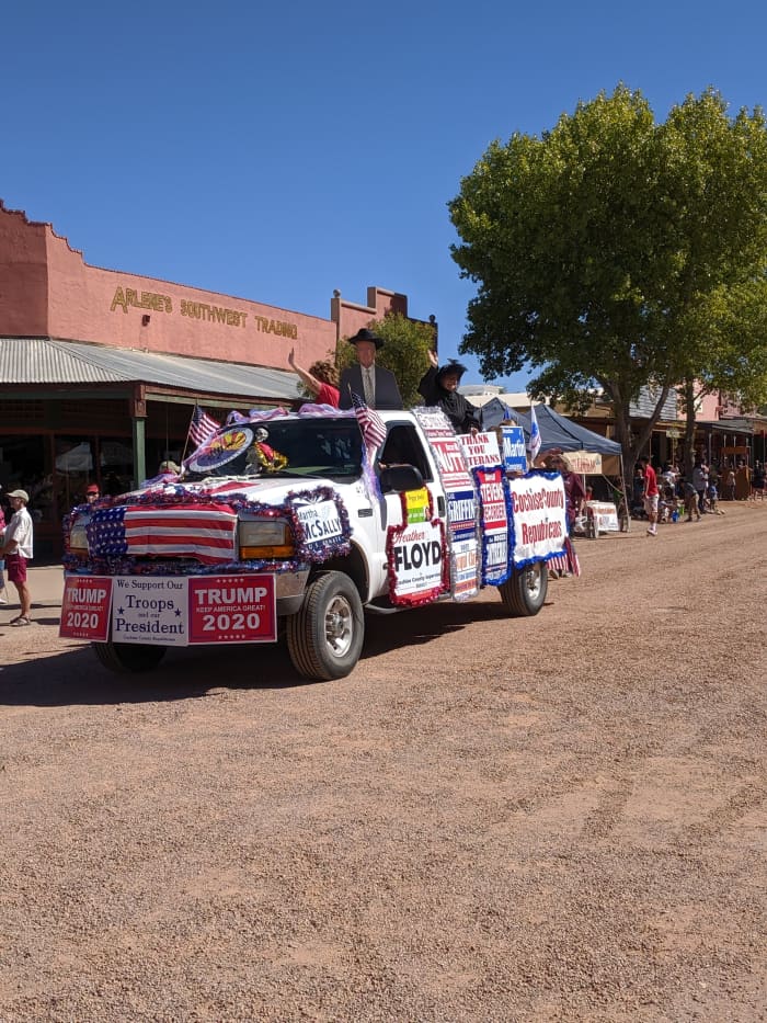 Political parties and candidates are among those who often participate in America's small town parades