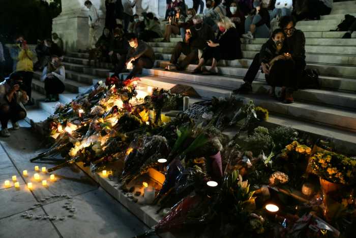 Hundreds traveled to the Supreme Court building on Friday night for an instant vigil for the late Justice Ruth Bader Ginsburg upon hearing the news of her passing