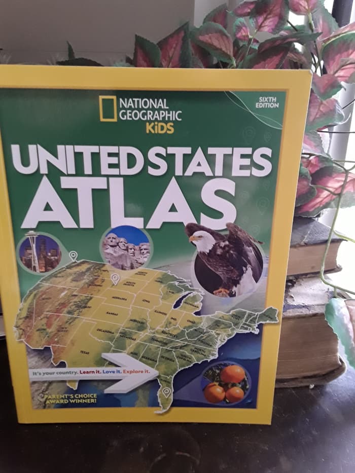 Gorgeous photos typical of National Geographic with maps and fun facts