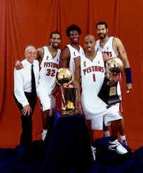 The underdog Pistons defeated the Lakers during the 2004 NBA Finals led by Chauncey Billups, Rip Hamilton, Ben and Rasheed Walace.