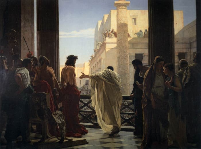 'Behold the Man' by Antonio Ciseri (1871) is the cover art for James A. Watkins first book 'Jesus in the World: The First 600 Years'