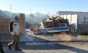 A destroyed house: The site of families fighting for their homes has touched a chord for many South Africans.