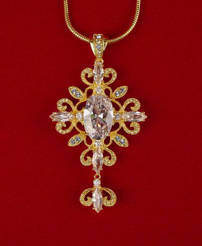 Replica pendant from the Jacqueline Kennedy Jewelry Collection - original design by Mary Fitzgerald photo courtesy of Philip Katz of Camrose and Kross